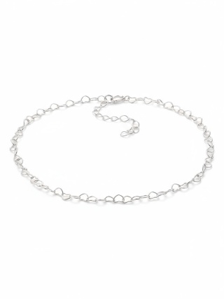 Bransoletka Na Nogę Serduszka 26cm