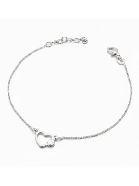 Bransoletka Serce I Koniczynka 20cm