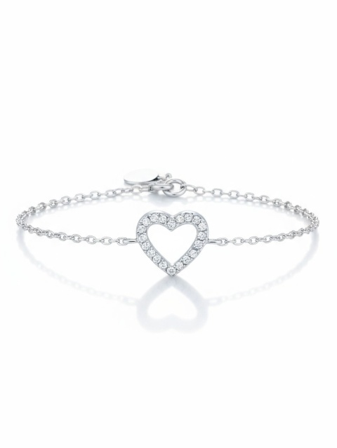Bransoletka Serce z Cyrkoniami