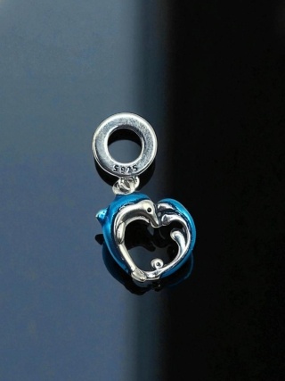 Charms Do Bransoletki Delfin Z Cyrkonią