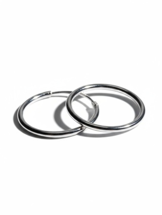 Kolczyki Koła Gładkie