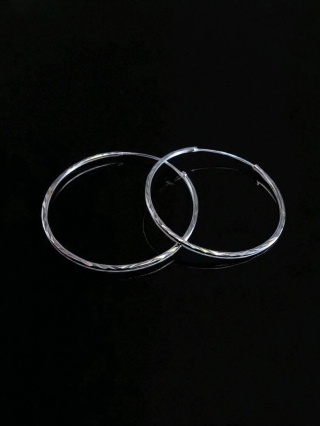 Kolczyki Koła Z Karbowaniem 30mm