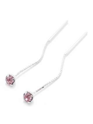 Kolczyki Przeciągane Z Cyrkonią