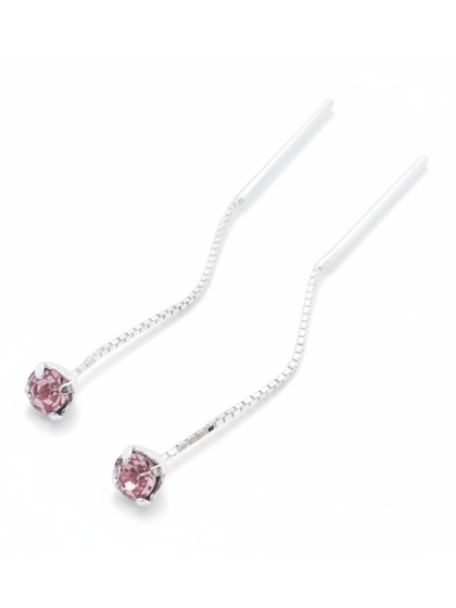 Kolczyki Przeciągane Z Cyrkonią