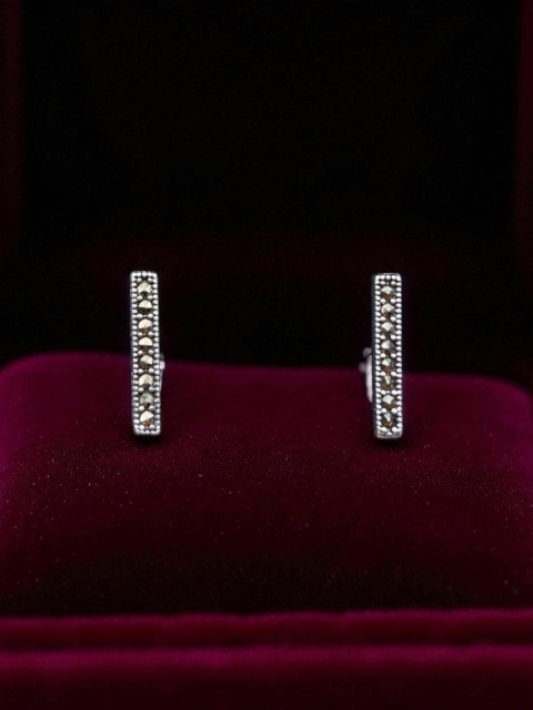 Kolczyki Z Markazytem Angielskie Zapięcie 1,5cm