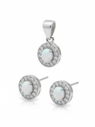 Komplet Klasyczny Z Cyrkonią