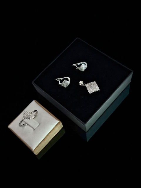 Komplet Wieczorowy Z Cyrkonią