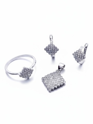 Komplet Wieczorowy Z Cyrkonią