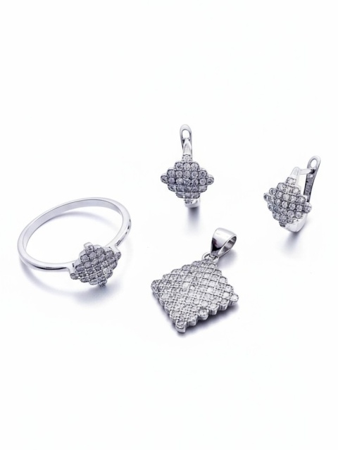 Komplet Wieczorowy Z Cyrkonią