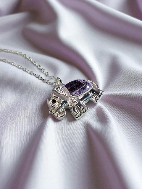 Naszyjnik Słoń Z Cyrkoniami